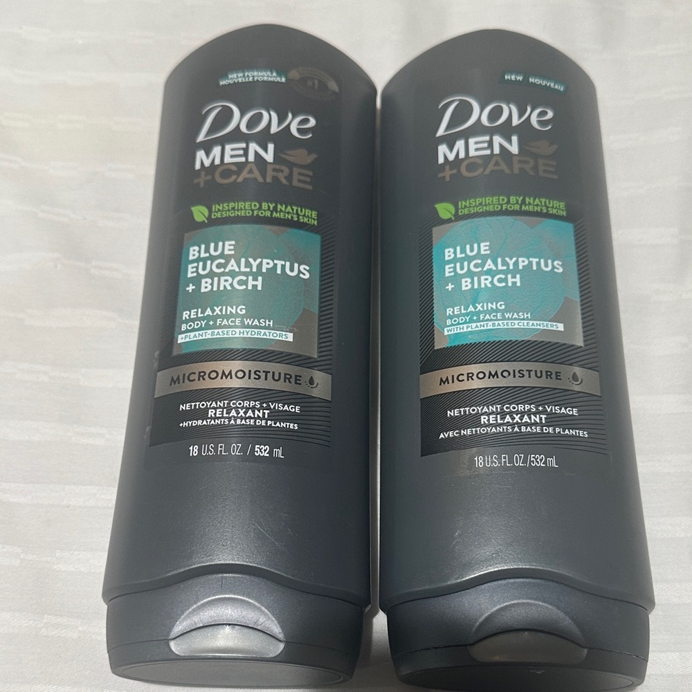 Dove Men+Care Blue Body Wash- set of 2  18 oz
